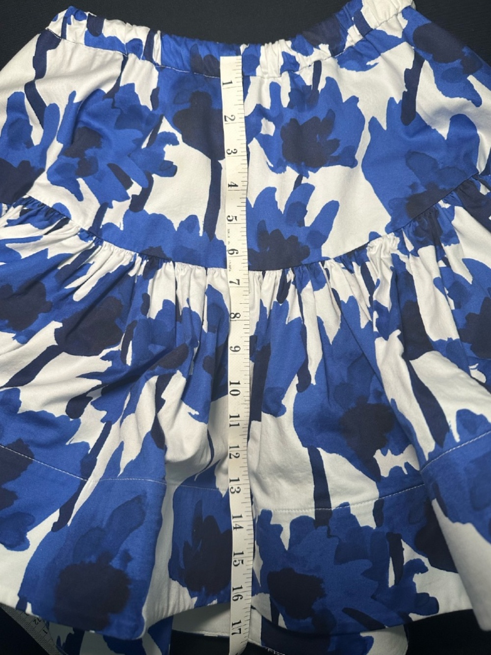 JASON WU PRINTED MINI RUFFLE SKIRT W ELASTIC BAND - Picture 4 of 13